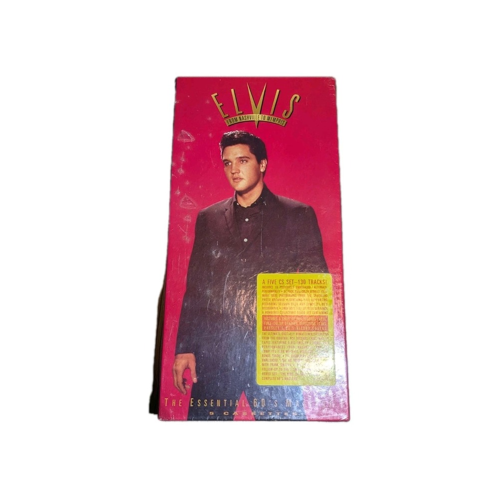 NEW Elvis Presley Essential 60s Masters 5 Cassettes Boxed Set Collectible Sealed